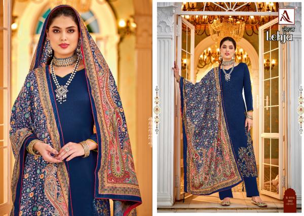 Alok Lehja Designer Kashmiri Pashmina Embroidery Pashmina Dress Material